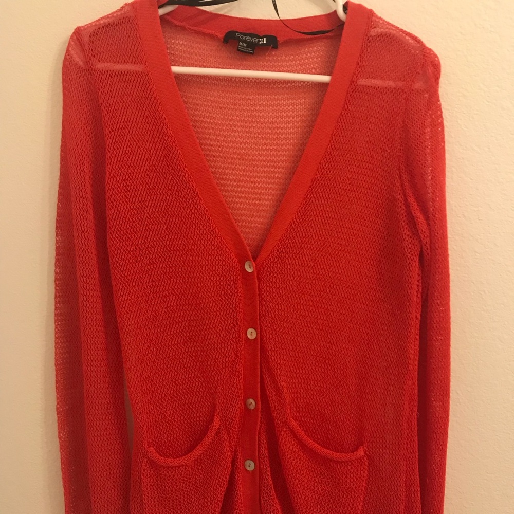 Forever 21 mesh sweatshirt